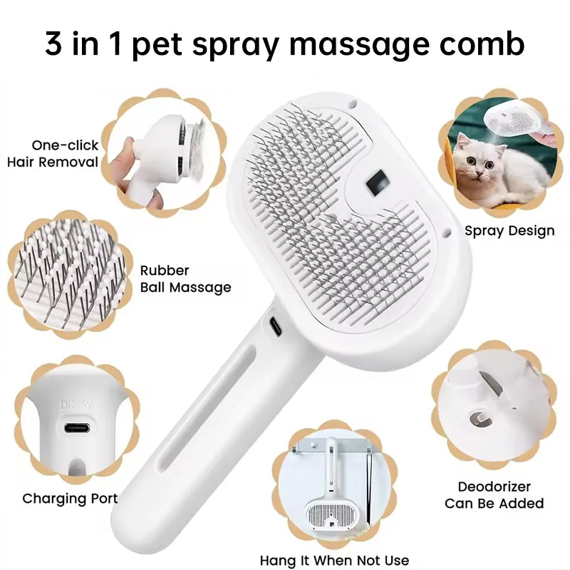 🐱🐕Remifa® Anti-Shedding Pet Spray Massage Hair Brushing Comb