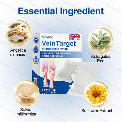 🇬🇧💙👨‍⚕️✅GFOUK® VeinTarget Microneedle Patch⚡Instant Relief, Long-Term Results