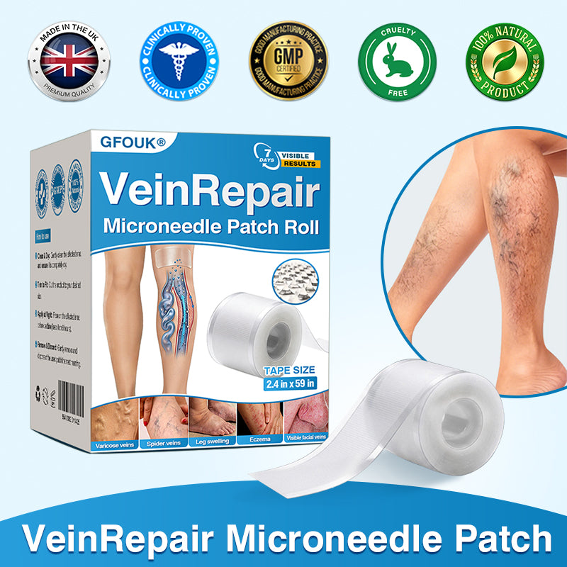 🇬🇧🏆✅️🏃GFOUK® VeinRepair Microneedle Patch Roll⚡Instant Relief, Long-Term Results