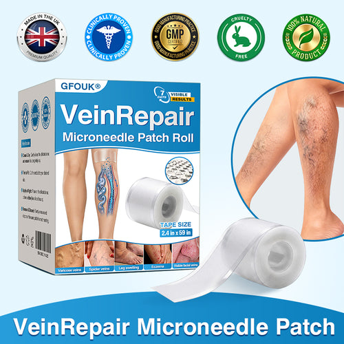 🇬🇧🏆✅️🏃GFOUK® VeinRepair Microneedle Patch Roll⚡Instant Relief, Long-Term Results
