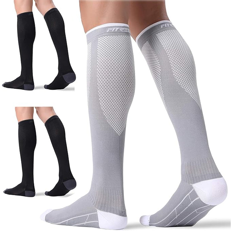 3 Pairs Compression Socks for Women and Men 20-30mmHg-Circulation Support Socks