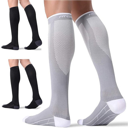 3 Pairs Compression Socks for Women and Men 20-30mmHg-Circulation Support Socks