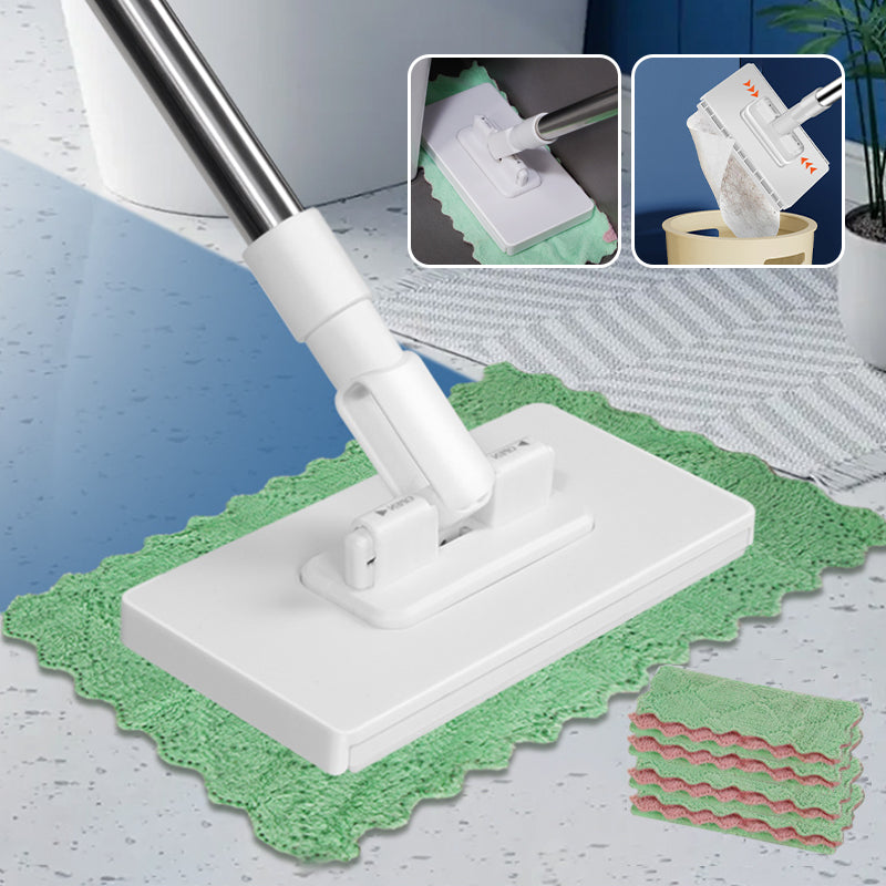 💦Last Day Sales 50% OFF🧹Remifa® Disposable Dust Mop with 3 Reusable Cloths