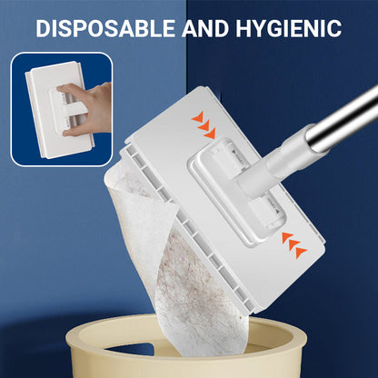 💦Last Day Sales 50% OFF🧹Remifa® Disposable Dust Mop with 3 Reusable Cloths